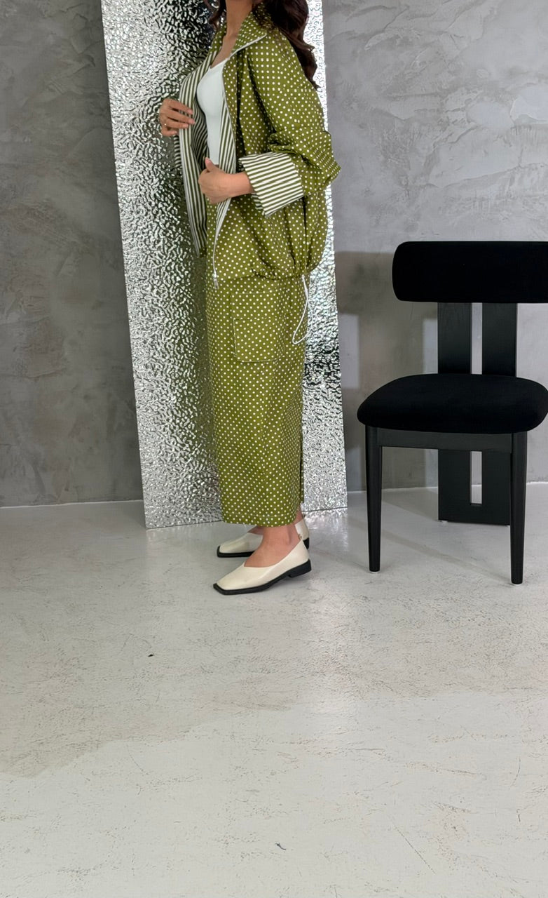 Polka green set