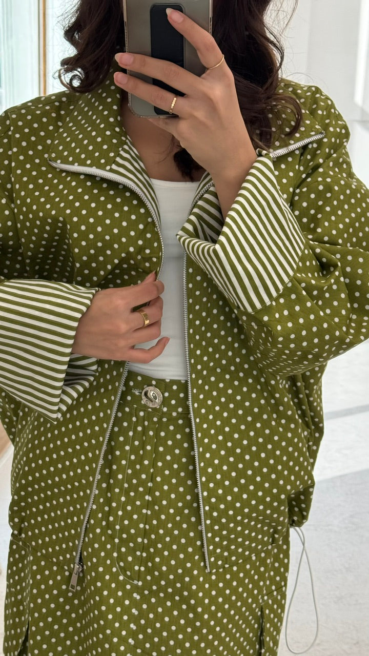 Polka green set