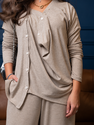 Champagne glow set – top