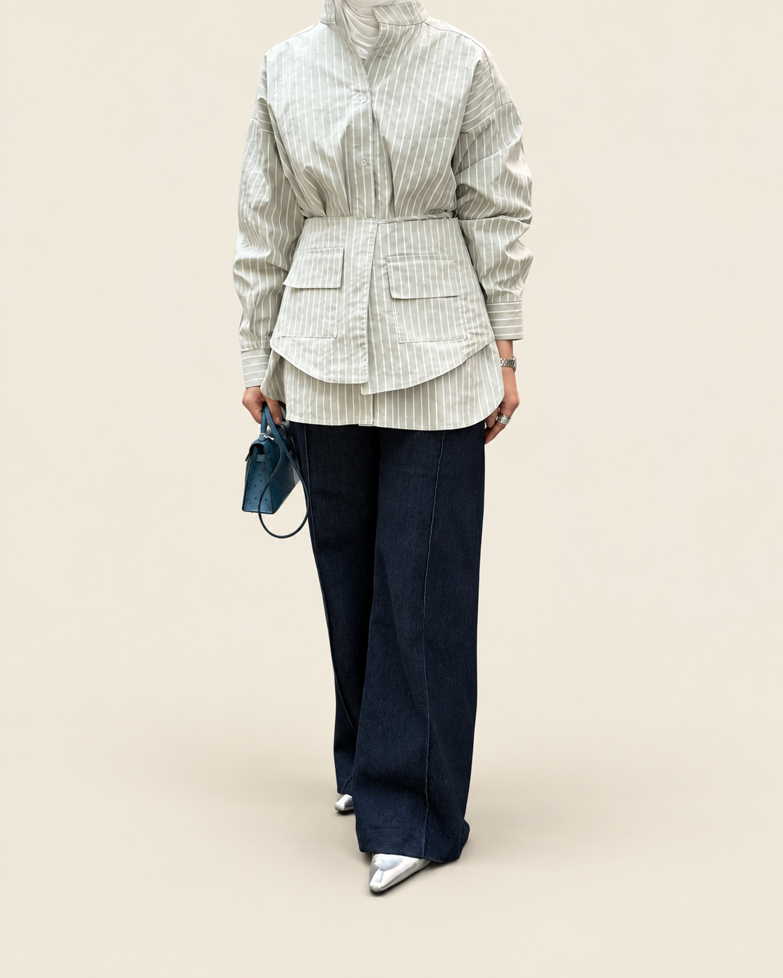 oversized wrap shirt product card