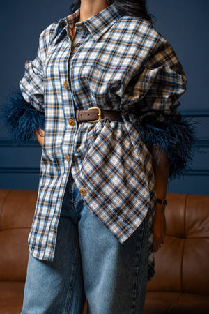 Feather Checks – belt-detail