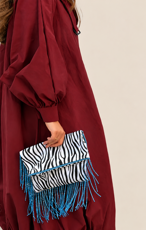 Zebra Affair on beige background