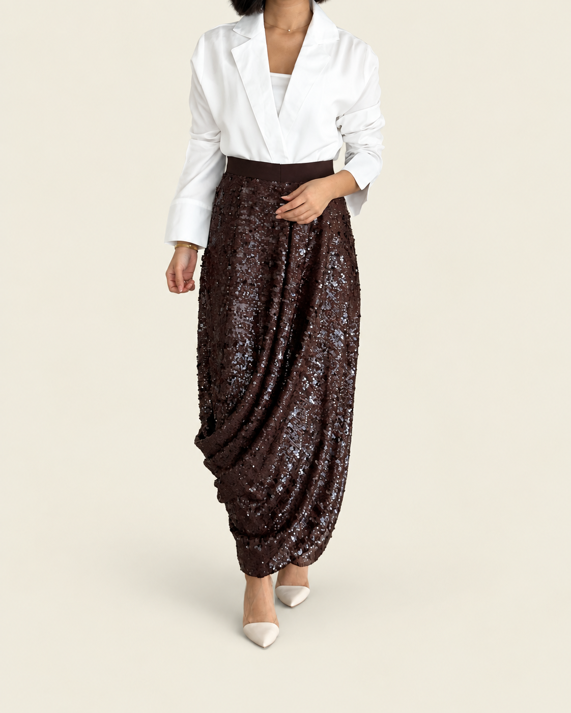 Sequin skirt set product card