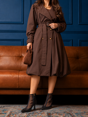 Mocha muse trench – extra-standing