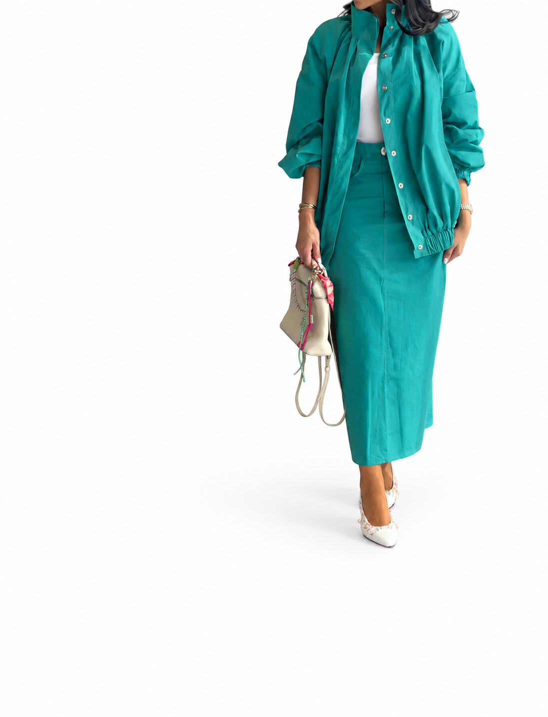 over turquoise