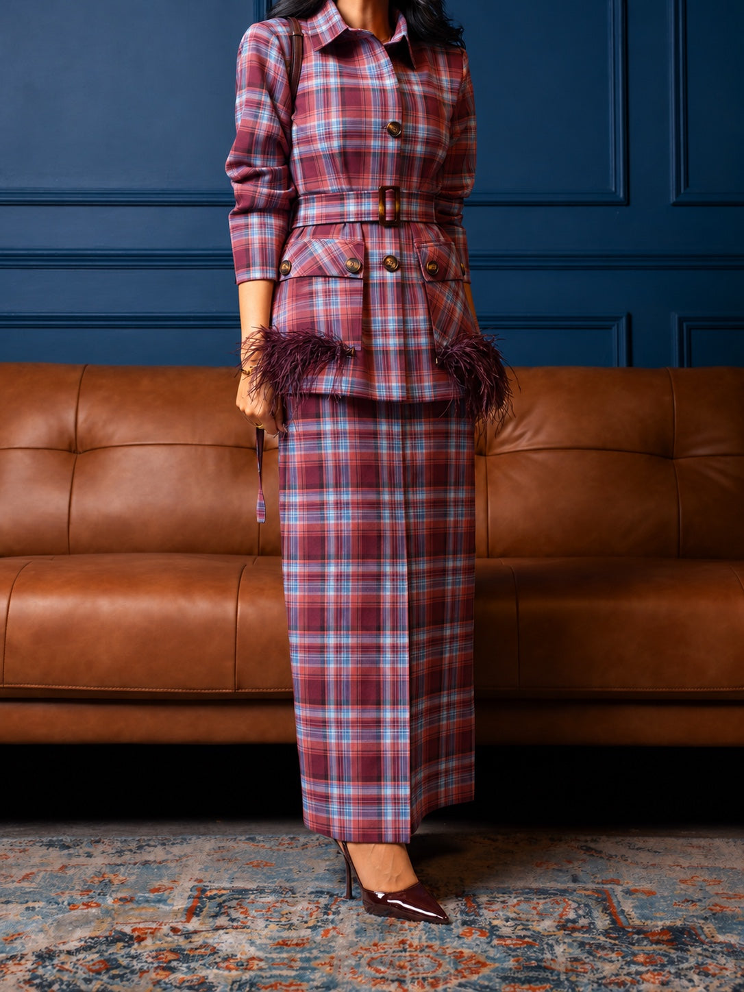 Plaid Affair Set – front